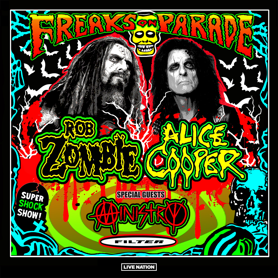 FILTER JOINS ROB ZOMBIE, ALICE COOPER AND MINISTRY FOR THE FREAKS ON PARADE TOUR! Official Filter